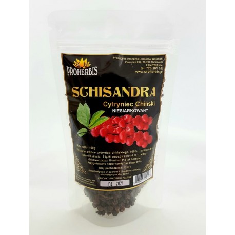 Cytryniec chiński (Schisandra) - PROHERBIS