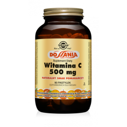 SOLGAR - Witamina C 500 mg do ssania smak pomarańczowy